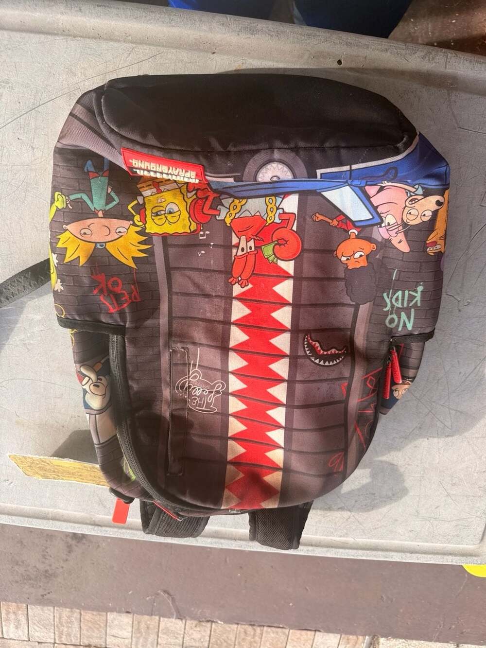 Sprayground 90s Nick Vertical Shark Backpack Multi